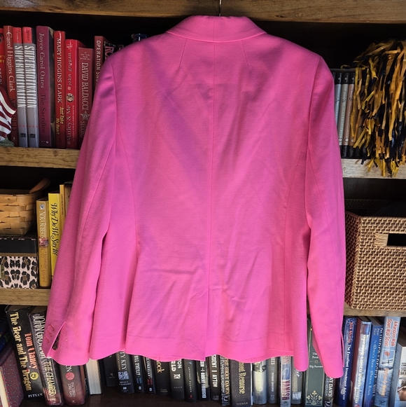 J. Crew Parke Blazer Sz 12 Barbie Pink Wool - Picture 3 of 14